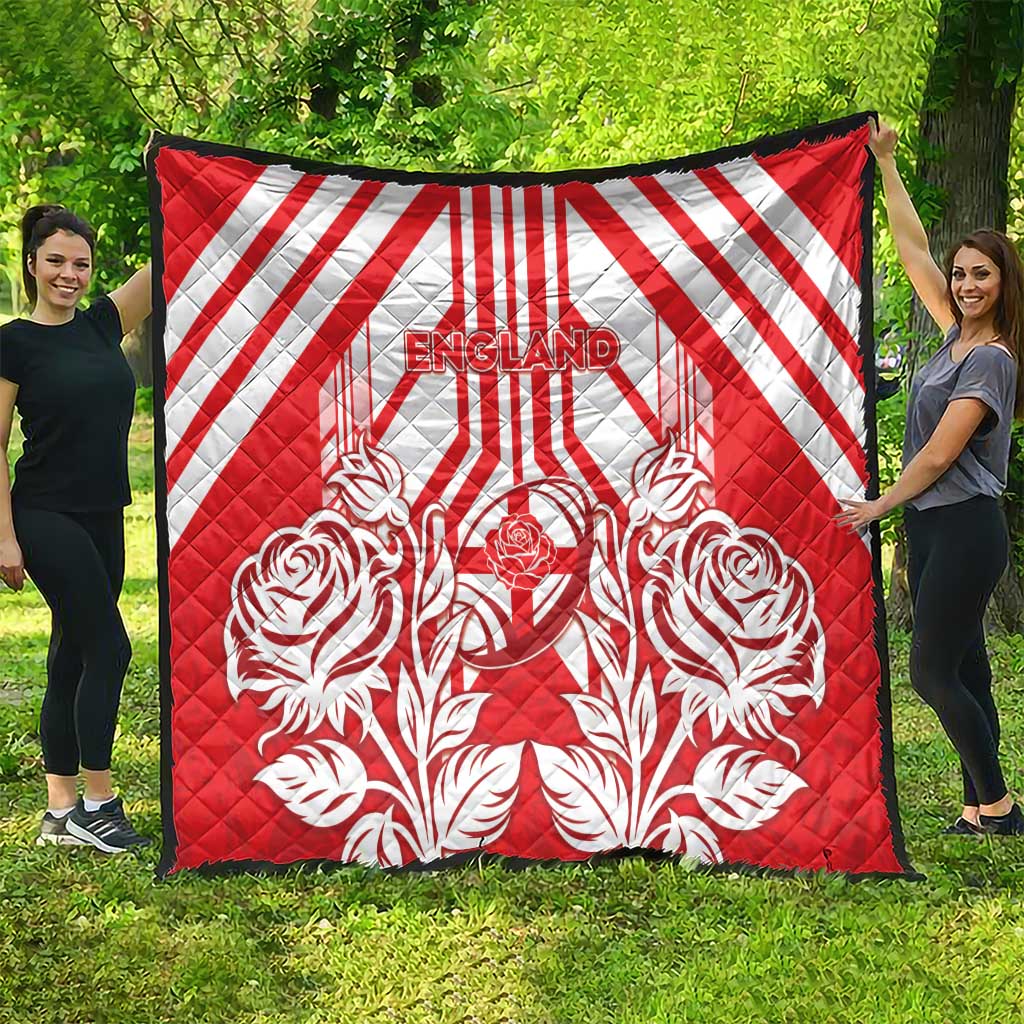 England Red Rose Rugby Quilt Sporty Style - Wonder Print Shop