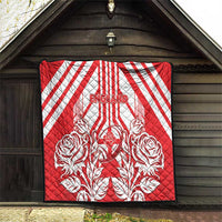 England Red Rose Rugby Quilt Sporty Style - Wonder Print Shop