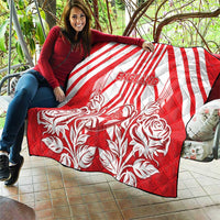 England Red Rose Rugby Quilt Sporty Style - Wonder Print Shop