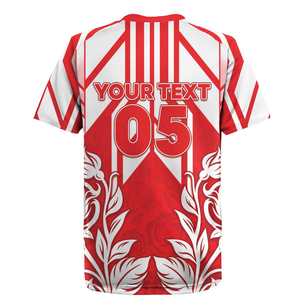 England Red Rose Rugby Custom Rugby Jersey Sporty Style - Wonder Print Shop