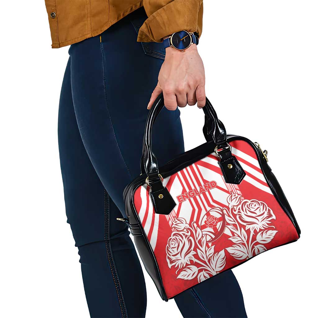 England Red Rose Rugby Shoulder Handbag Sporty Style - Wonder Print Shop