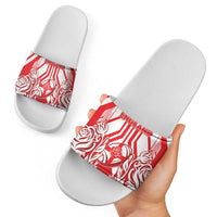England Red Rose Rugby Slide Sandals Sporty Style - Wonder Print Shop