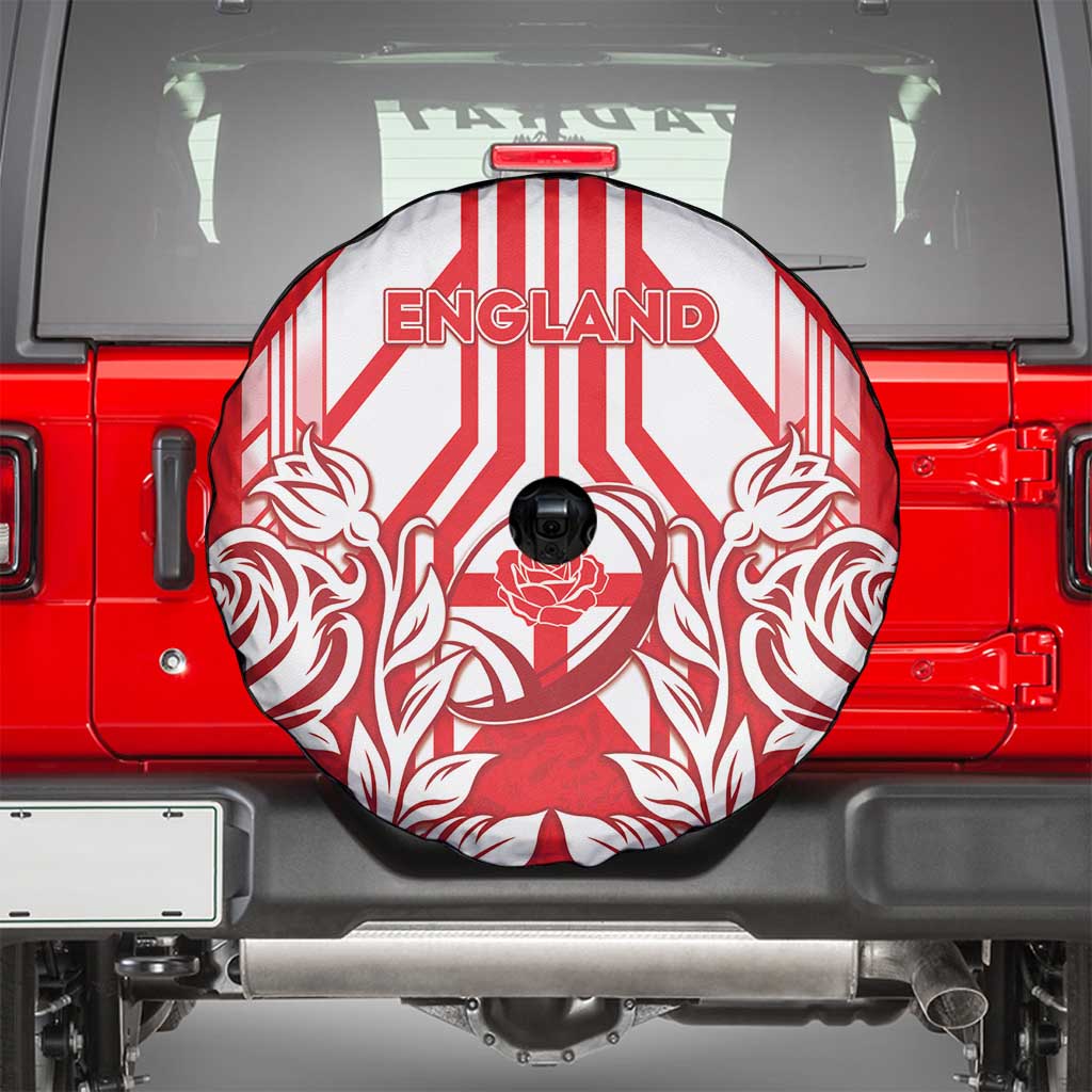 England Red Rose Rugby Spare Tire Cover Sporty Style - Wonder Print Shop