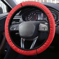 England Red Rose Rugby Steering Wheel Cover Sporty Style - Wonder Print Shop