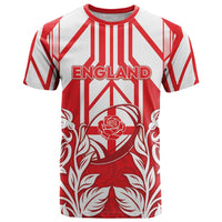 England Red Rose Rugby Custom T Shirt Sporty Style - Wonder Print Shop