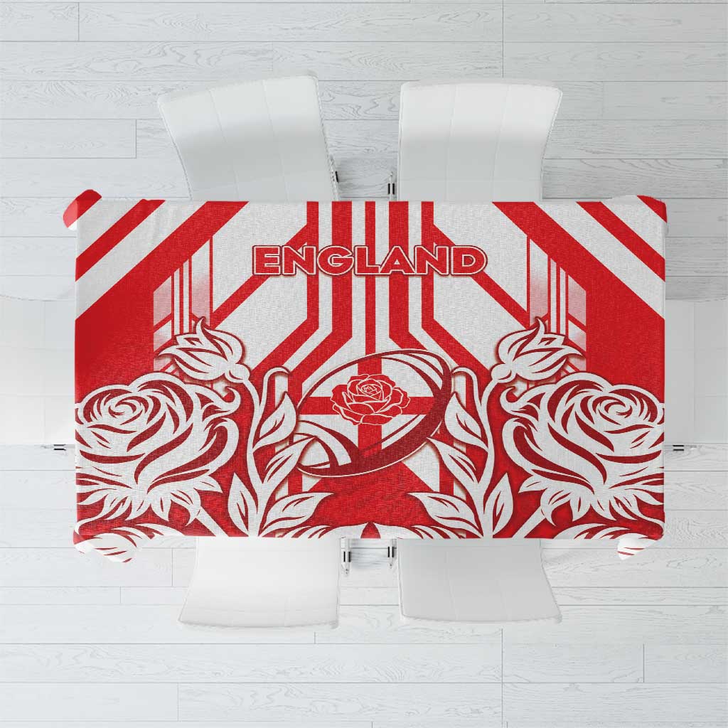 England Red Rose Rugby Tablecloth Sporty Style - Wonder Print Shop