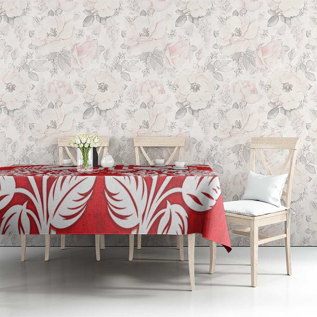 England Red Rose Rugby Tablecloth Sporty Style - Wonder Print Shop