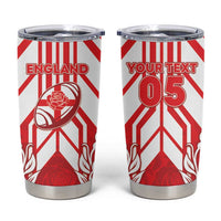 England Red Rose Rugby Custom Tumbler Cup Sporty Style - Wonder Print Shop