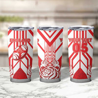 England Red Rose Rugby Custom Tumbler Cup Sporty Style - Wonder Print Shop