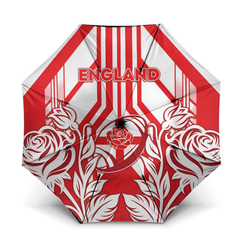 England Red Rose Rugby Umbrella Sporty Style - Wonder Print Shop