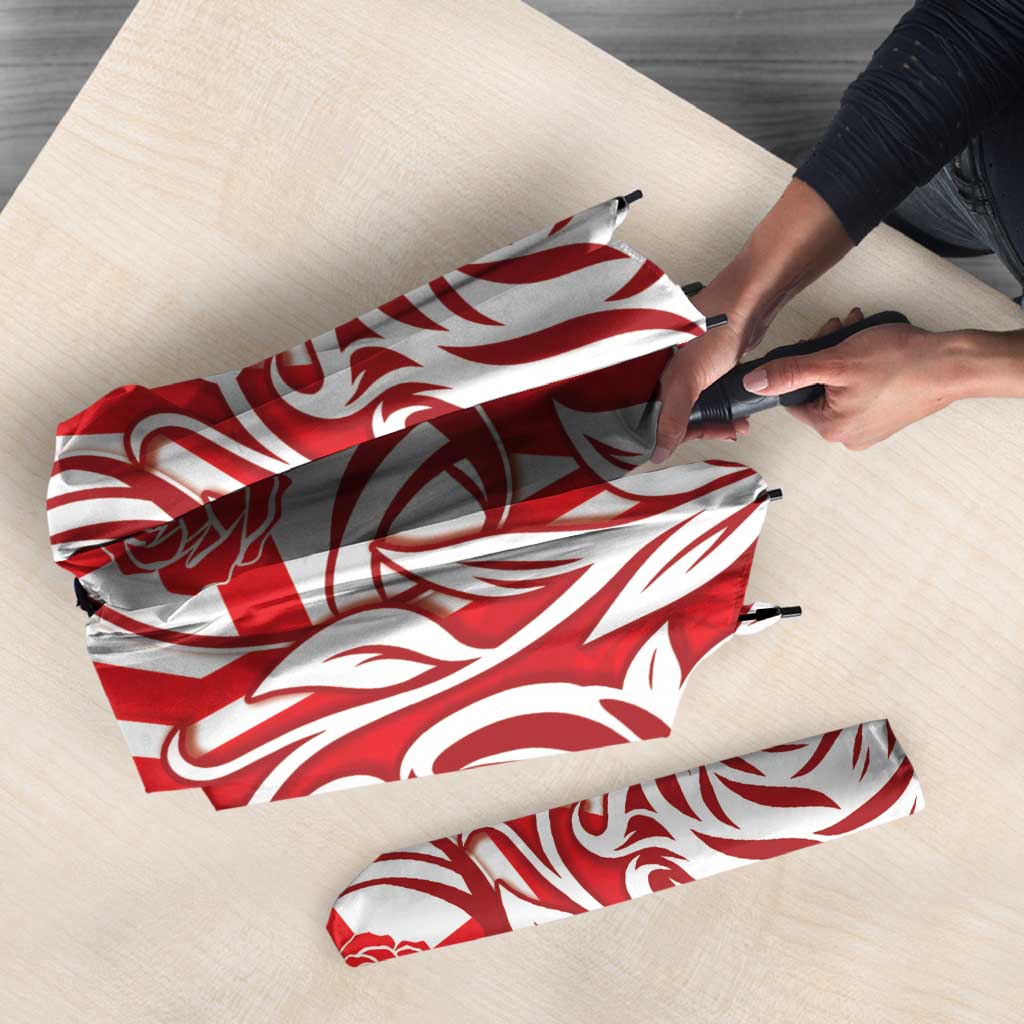 England Red Rose Rugby Umbrella Sporty Style - Wonder Print Shop