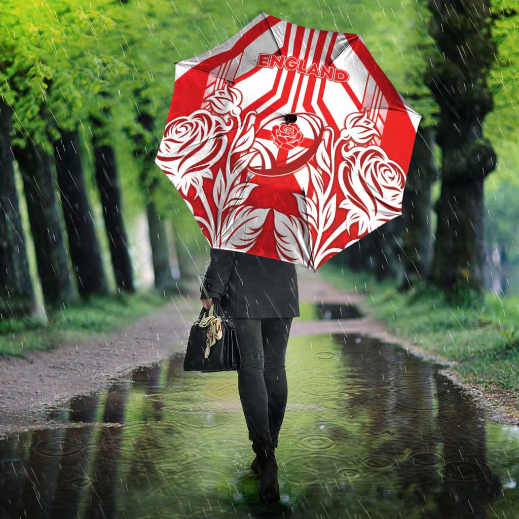 England Red Rose Rugby Umbrella Sporty Style - Wonder Print Shop