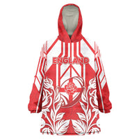 England Red Rose Rugby Custom Wearable Blanket Hoodie Sporty Style - Wonder Print Shop