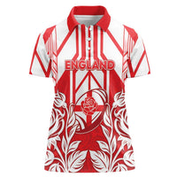England Red Rose Rugby Custom Women Polo Shirt Sporty Style - Wonder Print Shop