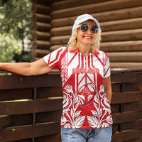 England Red Rose Rugby Custom Women Polo Shirt Sporty Style - Wonder Print Shop
