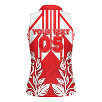 England Red Rose Rugby Custom Women Sleeveless Polo Shirt Sporty Style - Wonder Print Shop