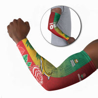 South Africa And England Rugby Custom Arm Sleeves Springboks And Red Rose Together - Wonder Print Shop