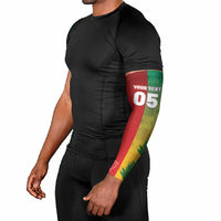 South Africa And England Rugby Custom Arm Sleeves Springboks And Red Rose Together - Wonder Print Shop