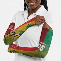 South Africa And England Rugby Custom Arm Sleeves Springboks And Red Rose Together - Wonder Print Shop