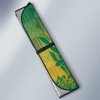 South Africa And England Rugby Auto Sun Shade Springboks And Red Rose Together - Wonder Print Shop