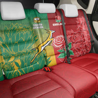 South Africa And England Rugby Back Car Seat Cover Springboks And Red Rose Together - Wonder Print Shop