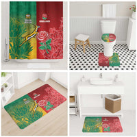 South Africa And England Rugby Bathroom Set Springboks And Red Rose Together - Wonder Print Shop