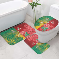 South Africa And England Rugby Bathroom Set Springboks And Red Rose Together - Wonder Print Shop
