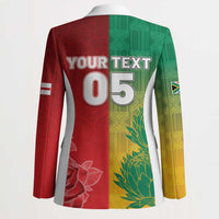 South Africa And England Rugby Custom Blazer Springboks And Red Rose Together - Wonder Print Shop