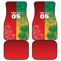 South Africa And England Rugby Custom Car Mats Springboks And Red Rose Together - Wonder Print Shop
