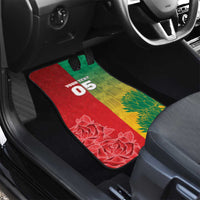 South Africa And England Rugby Custom Car Mats Springboks And Red Rose Together - Wonder Print Shop