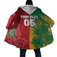South Africa And England Rugby Custom Cloak Springboks And Red Rose Together - Wonder Print Shop