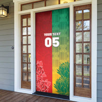 South Africa And England Rugby Custom Door Cover Springboks And Red Rose Together - Wonder Print Shop