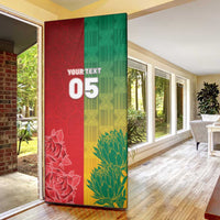 South Africa And England Rugby Custom Door Cover Springboks And Red Rose Together - Wonder Print Shop