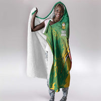South Africa And England Rugby Hooded Blanket Springboks And Red Rose Together - Wonder Print Shop