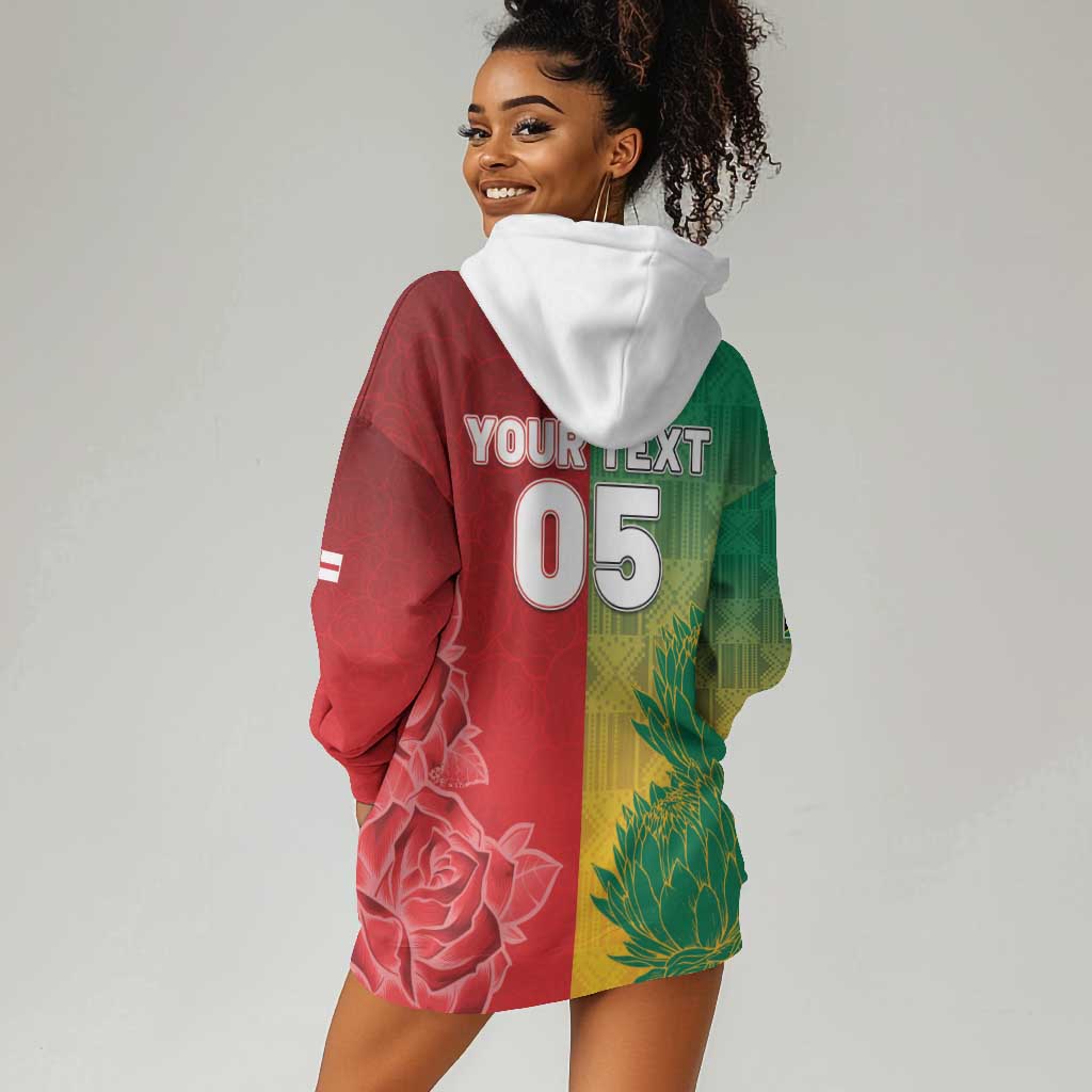 South Africa And England Rugby Custom Hoodie Dress Springboks And Red Rose Together - Wonder Print Shop