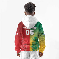 South Africa And England Rugby Custom Kid Hoodie Springboks And Red Rose Together - Wonder Print Shop