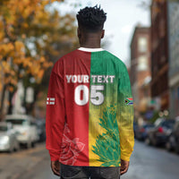 South Africa And England Rugby Custom Long Sleeve Shirt Springboks And Red Rose Together - Wonder Print Shop