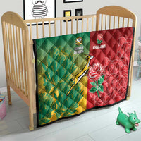 South Africa And England Rugby Quilt Springboks And Red Rose Together - Wonder Print Shop