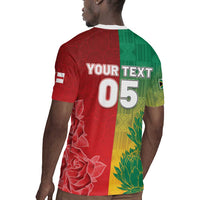 South Africa And England Rugby Custom Rugby Jersey Springboks And Red Rose Together - Wonder Print Shop