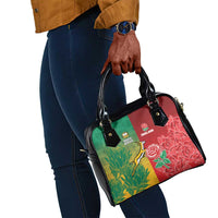South Africa And England Rugby Shoulder Handbag Springboks And Red Rose Together - Wonder Print Shop