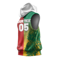 South Africa And England Rugby Custom Sleeveless Hoodie Springboks And Red Rose Together - Wonder Print Shop
