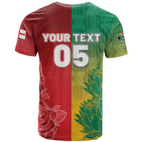 South Africa And England Rugby Custom T shirt Springboks And Red Rose Together - Wonder Print Shop