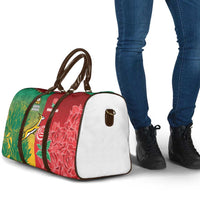 South Africa And England Rugby Travel Bag Springboks And Red Rose Together - Wonder Print Shop