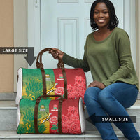 South Africa And England Rugby Travel Bag Springboks And Red Rose Together - Wonder Print Shop