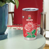 South Africa And England Rugby Custom Tumbler Cup Springboks And Red Rose Together - Wonder Print Shop