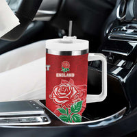 South Africa And England Rugby Custom Tumbler With Handle Springboks And Red Rose Together - Wonder Print Shop