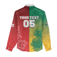 South Africa And England Rugby Custom Women Casual Shirt Springboks And Red Rose Together - Wonder Print Shop