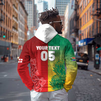South Africa And England Rugby Custom Zip Hoodie Springboks And Red Rose Together - Wonder Print Shop