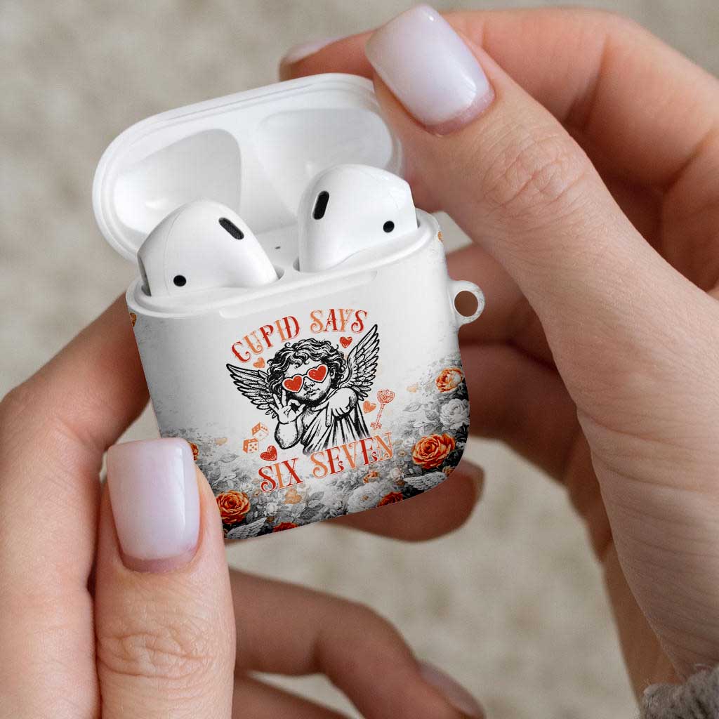 Funny Valentines Day AirPods Case Cupid Says 67