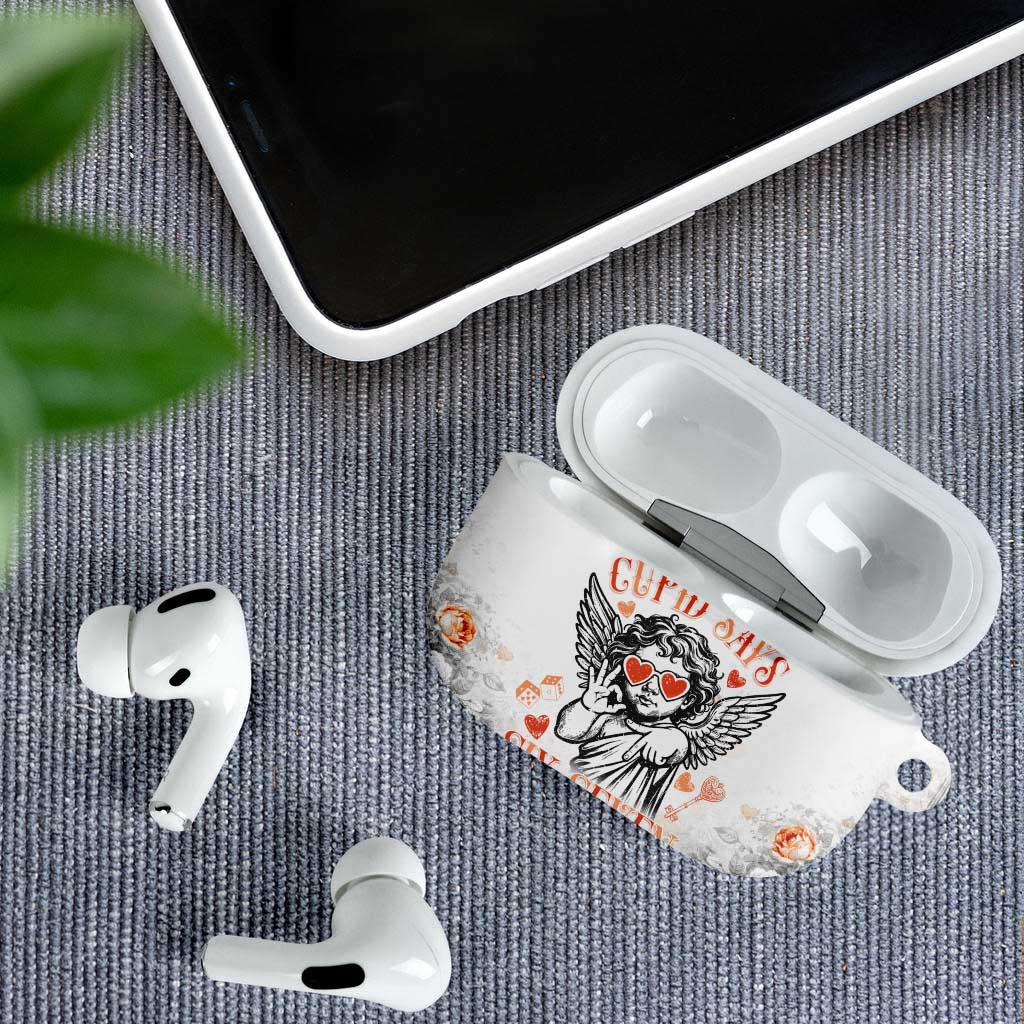 Funny Valentines Day AirPods Case Cupid Says 67
